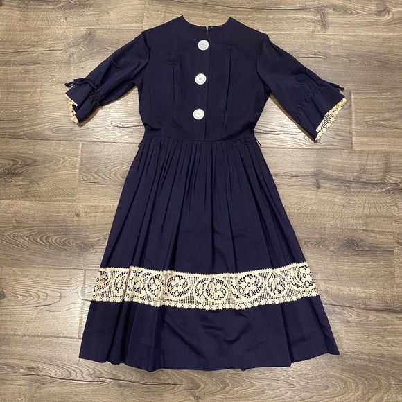 Vintage Dresses & Skirts - 🤩 Amazing 50’s Vintage Fit & Flare Blue Dress